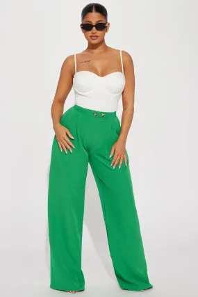 Adore You Wide Leg Pant - Kelly Green