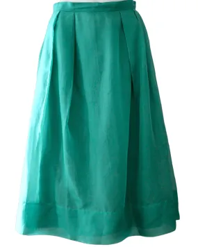 Cool Summer Pleated Silk Skirt