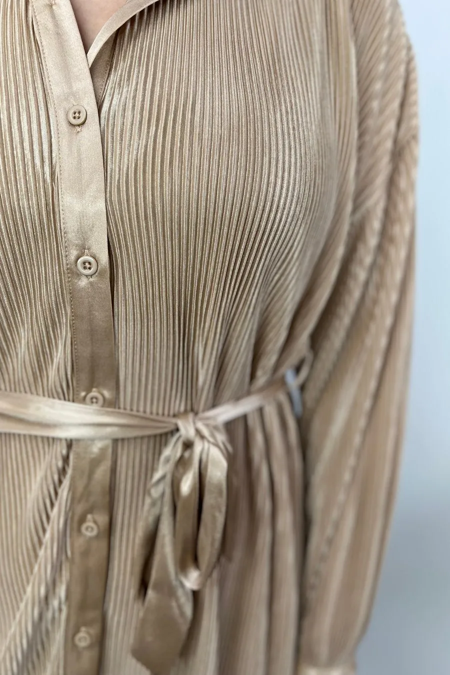 Hot Shot Pleated Tie Dress