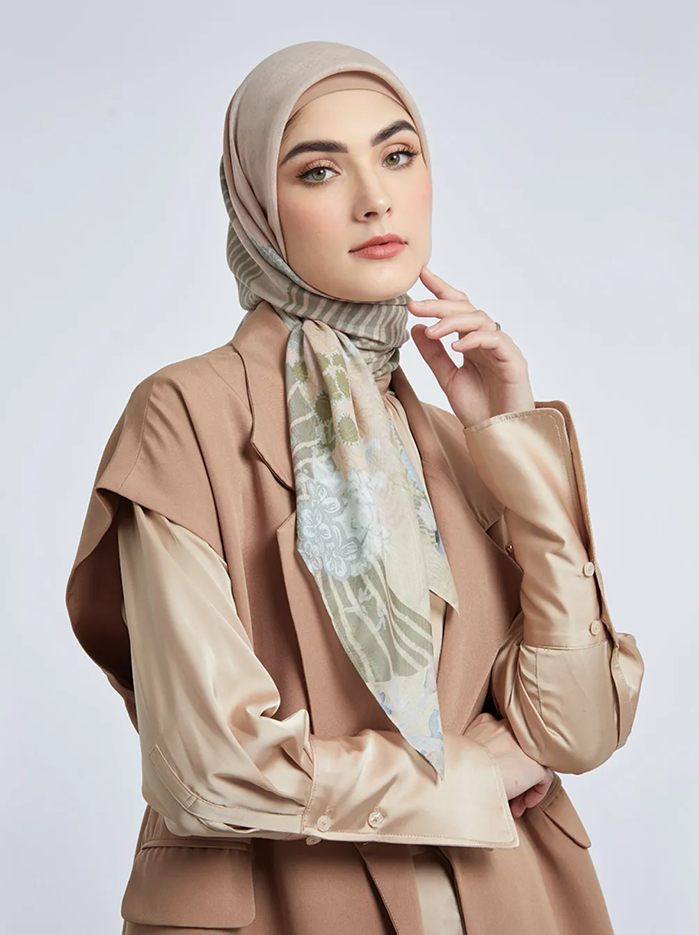 KIMMONIA SIGNATURE SCARF PEACH TAFFY