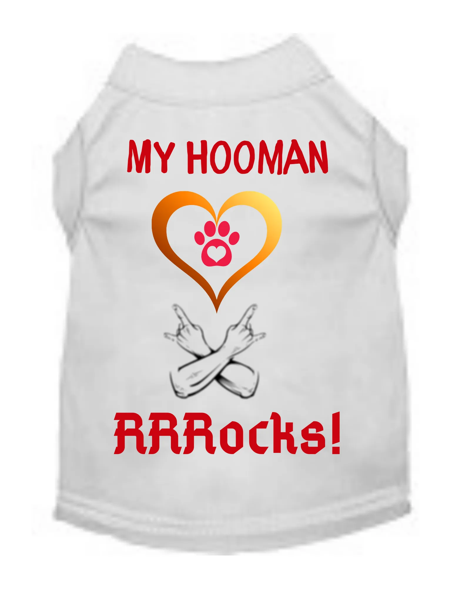My Hooman Rocks (Dog Shirt)