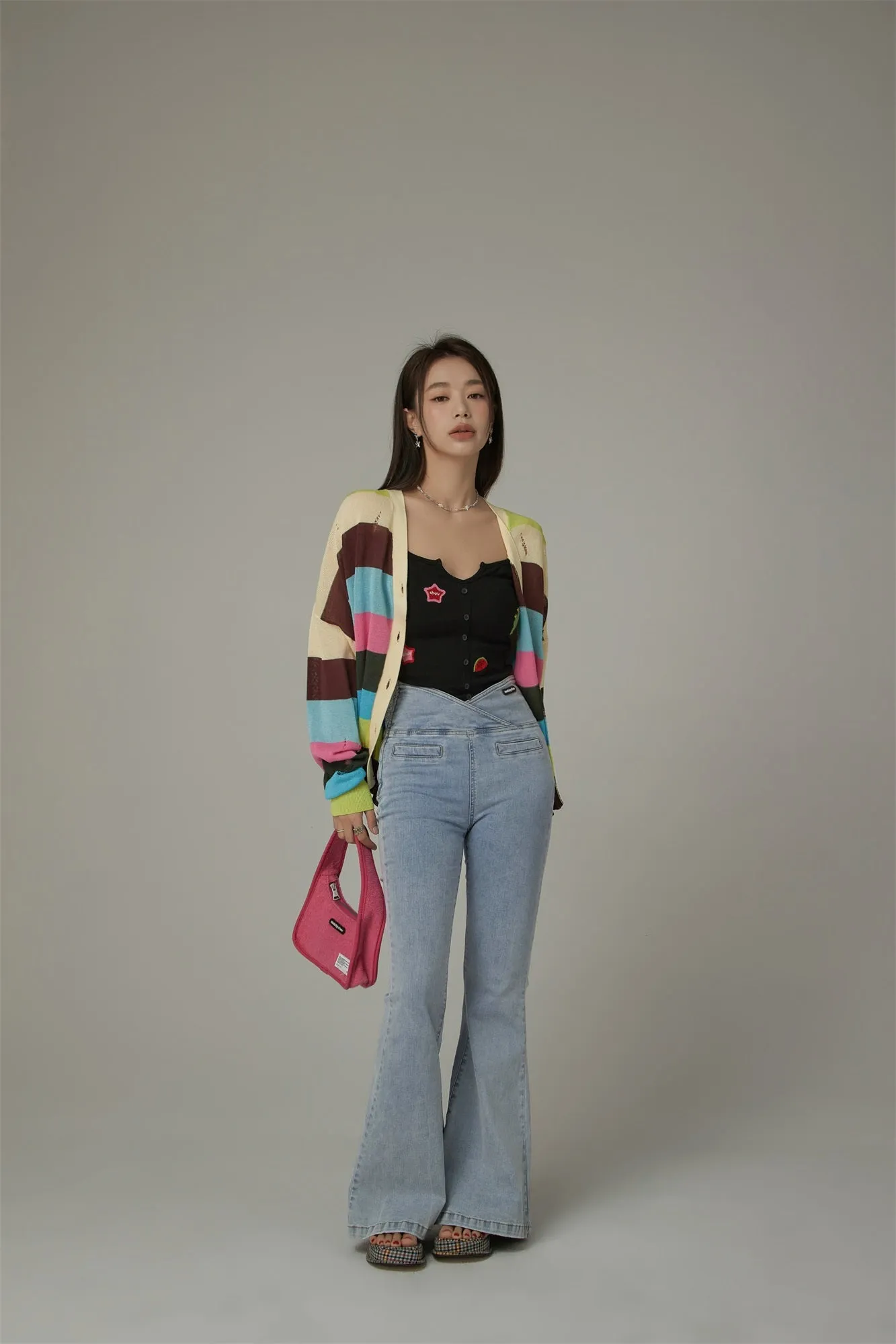 Rainbow Color Cardigan