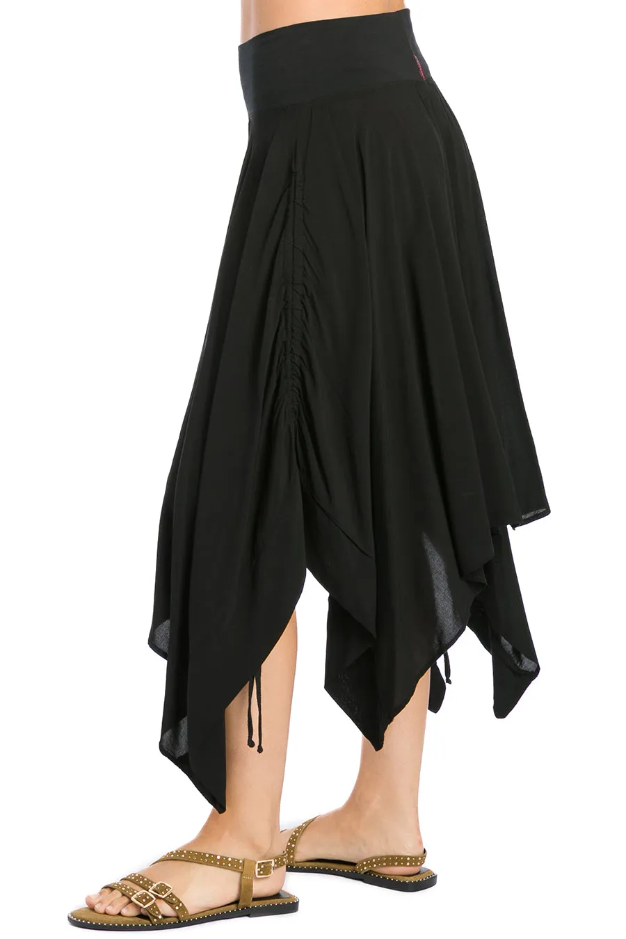 Side Tie Handkerchief Skirt