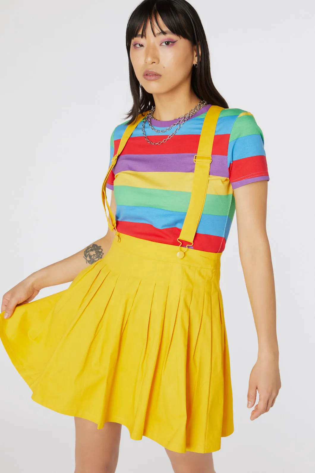 Time Out Pleated Twill Pinny