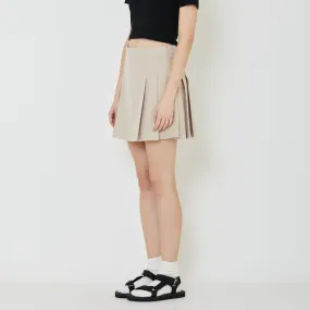 Women Pleated Skort - Khaki - SW2401012A